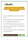 Relativity One Review Pro Exam &lpar;2025&ndash;2026&rpar; &vert; 100&plus; Q&A on Review Interface&comma; Batching&comma; Redactions&comma; Active Learning