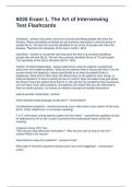 6035 Exam 1&period; The Art of Interviewing Test Flashcards Questions and Answers 100&percnt; Correct