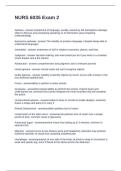 NURS 6035 Exam 2 Questions with Correct Answers