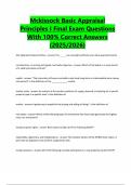 Mckissock Basic Appraisal Principles I Final Exam Questions With 100&percnt; Correct Answers &lpar;2025&sol;2026&rpar;