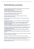 NURS 6035 Musculoskeletal Questions and Answers Graded A&plus;