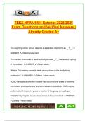 TEEX NFPA 1081 Exterior Exam Q&A 2025&ndash;2026 &vert; 250&plus; Verified Questions &vert; Firefighter Safety&comma; PPE&comma; SCBA&comma; Foam Application &vert; Texas A&M TEEX