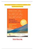 Test Bank&colon; Lewis's Medical-Surgical Nursing &ndash; Assessment and Management of Clinical Problems &lpar;11th Edition&rpar;