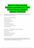 Mckissock Basic Appraisal Procedures Questions with 100&percnt; Correct Answers &vert; Verified &vert; Updated &vert; 2025&sol;2026