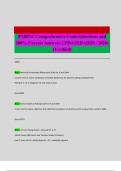PMHNP Comprehensive Exam Questions and 100&percnt; Correct Answers UPDATED &lpar;2025 &sol; 2026&rpar; &lpar;Verified&rpar;