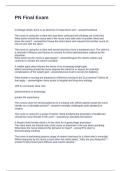 PN Final Exam Questions and Answers 100&percnt; Solved