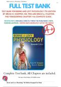 Test Bank For Berne and Levy Physiology 7th Edition By Bruce M&period; Koeppen&comma; MD&comma; PhD and Bruce A&period; Stanton&comma; PhD 9780323393942 Chapter 1-44 Complete Guide &period;
