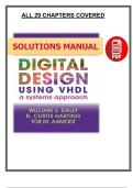 Solutions Manual &ndash; Digital Design Using VHDL&colon; A Systems Approach &lpar;All 29 Chapters&rpar;