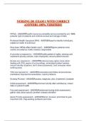 NURSING 201 EXAM 1 WITH CORRECT ANSWERS 100&percnt; VERIFIED&excl;&excl;