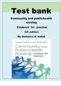 Test Bank For Community and Public Health Nursing&colon; Evidence for Practice 5th Edition by Rosanna DeMarco &comma; Verified Complete Chapters&vert;&vert; Answers With Feedback 100&percnt;