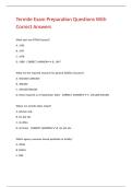 Termite Exam Preparation Questions With Correct Answers 
