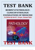 Rubin&rsquo;s Pathology&colon; Clinicopathologic Foundations of Medicine &lpar;7th Edition&rpar; by David S&period; Strayer & Emanuel Rubin &mdash; Complete Test Bank