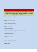 MED SURG HESI EXAMS V2 - 2024&sol;2025 UPDATE ACTUAL  EXAM QUESTIONS WITH VERIFIED ANSWERS A&plus; GRADED  &vert;&vert;100&percnt; GUARANTEED A&plus; 