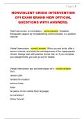 NONVIOLENT CRISIS INTERVENTION  CPI EXAM BRAND NEW OFFICIAL  QUESTIONS WITH ANSWERS&period; 