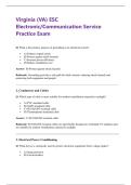 Virginia &lpar;VA&rpar; ESC Electronic&sol;Communication Service Practice Exam Questions With 100&percnt; Correct Answers&period;