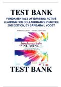 FUNDAMENTALS OF NURSING&colon; ACTIVE LEARNING FOR COLLABORATIVE PRACTICE 2ND EDITION&comma; BY BARBARA L YOOST