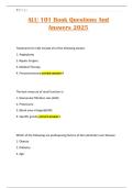 ALU 101 Book Questions And Answers 2025