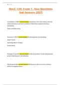 Bus2 130&comma; Exam 1&comma; Sjsu Questions And Answers 2025