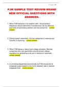 PJM SAMPLE TEST REVIEW BRAND  NEW OFFICIAL QUESTIONS WITH  ANSWERS&period;