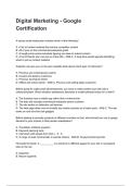 Digital Marketing - Google Certification NEWEST 2026&sol;2027 ACTUAL EXAM COMPLETE QUESTIONS AND CORRECT DETAILED ANSWERS &lpar;VERIFIED ANSWERS&rpar; &vert;ALREADY GRADED A&plus;&vert;&vert;BRAND NEW&excl;&excl;