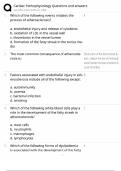Cardiac Pathophysiology Questions and Answers &sol; NCLEX&comma; HESI&comma; Med-Surg &sol; Score 100&percnt; &sol; 2025 New Version