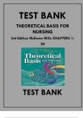 Theoretical Basis for Nursing &ndash; Complete Test Bank for Chapters 1&ndash;20 &lpar;3rd Edition&comma; McEwen & Wills&rpar;