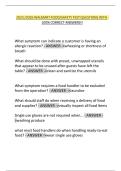 2025 &sol;2026 WALMART FOOD&sol;SAFETY TEST QUESTIONS WITH  100&percnt; CORRECT ANSWERS&excl;&excl;