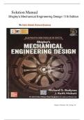 Complete Solution Manual Shigleys Mechanical Engineering Design 11th Edition by Keith Nisbett Richard Budynas&period; Latest Edition 2026