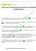 ASNT Level III Study Guide Basic Questions with Detailed  Verified Answers