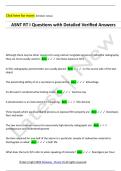 ASNT RT I Questions with Detailed Verified Answers