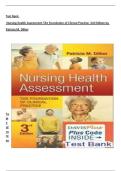 Full Test Bank &ndash; Nursing Health Assessment&colon; The Foundation of Clinical Practice&comma; 3rd Edition by Patricia M&period; Dillon