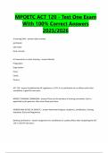 Package Deal for MPOETC Certification Exam Questions With 100&percnt; Correct Answers &vert; Verified &vert; Latest Updates &vert; 2025&sol;2026
