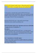 PSYCH 302 Study Guide Exam 1 Questions and Answers  2025&sol;2026 &vert; Complete Review & Verified Key 