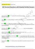 ATC Terminal Questions with Detailed Verified Answers