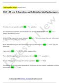 BSC 108 test 3 Questions with Detailed Verified Answers