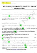BYU Gardening Exam Review Questions with Detailed  Verified Answers 