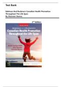 Test Bank For Edelman and Kudzma's Canadian Health Promotion Throughout the Life Span 2nd  Edition by Shannon Dames&comma; Verified Chapters&vert;&vert; Newest Update