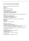 NFPA 1081 QUESTIONS & ANSWERS