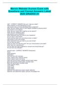Marvin Webster Ihuman Exam with Questions and Correct Answers Latest 2025 GRADED A&plus;&period;