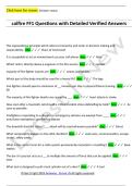 calfire FF1 Questions with Detailed Verified Answers