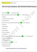 CAL Fire Exam Questions with Detailed Verified Answers
