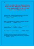 CDM &ndash; Certified Dietary Manager Exam  Prep Guide with 400 Newest Questions and  Correct Answers&sol; CDM Exam Prep Test  Bank Latest &lpar;Most Recent&excl;&rpar;