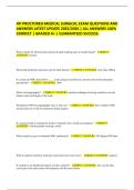 ATI PROCTORED-MEDICAL SURGICAL EXAM QUESTIONS AND ANSWERS LATEST UPDATE 2025&sol;2026 &vert; ALL ANSWERS 100&percnt; CORRECT &vert; GRADED A&plus; &vert; GUARANTEED SUCCESS&period;