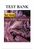 TEST BANK for An Introduction to Brain and Behavior 6th Edition by Bryan Kolb&comma; Ian Whishaw and Campbell Teskey&period; All chapters