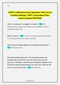 AFIP Certification Exam Questions with Correct Verified Solutions | 100% Guaranteed Pass | Latest Updated 2025/2026.