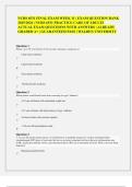 NURS 6531 FINAL EXAM WEEK 11 &vert; EXAM QUESTION BANK 2025&sol;2026 &vert; NURS 6531 PRACTICE CARE OF ADULTS ACTUAL EXAM QUESTIONS WITH ANSWERS &vert; ALREADY GRADED A&plus; &vert; GUARANTEED PASS &vert; WALDEN UNIVERSITY