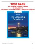 The Leadership Experience &lpar;8th Edition&rpar; &ndash; Test Bank by Richard L&period; Daft ISBN-13 978-0357716304