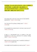 NSPIRE EXAM QUESTIONS AND CORRECT ANSWERS &vert; ALREADY GRADED A&plus; &vert; GUARANTEED PASS &vert; LATEST EXAM 2026&sol;2027 &lpar;BRAND NEW&excl;&excl;&excl;&excl;&excl;&excl;&excl;&excl;&excl;&rpar;