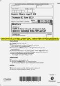 Pearson Edexcel Level 3 GCE History Advanced PAPER 3&colon; Themes in breadth with aspects in depth Option 38&period;1&colon; The making of modern Russia&comma; 1855&ndash;1991 Option 38&period;2&colon; The making of modern China&comma; 1860&ndash;1997 QP JUNE 2025