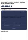 Segregated Funds And Annuities &ndash; Questions With Detailed Solutions